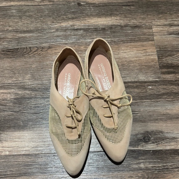 *Antonio Barbato Beige Mesh Women's Flats - Vero Cuoio shoes - Picture 2 of 12